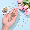 100Pcs 2 Colors 316 Stainless Steel Bead Caps STAS-YW0003-39-3