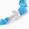 Synthetic Howlite Beads Stretch Bracelets BJEW-JB03926-04-2