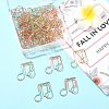 40Pcs 2 Colors Iron Paper Clips AJEW-SP0002-98C-5