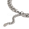 Non-Tarnish 304 Stainless Steel Cuban Link Chain Necklace LS-BJEW-B072-04P-3