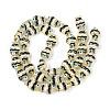 Transparent Glass and Enamel Beads Strands GLAA-T034-01B-1