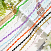50M 10 Colors Wave Bending Fringe Trim OCOR-GF0005-55B-4