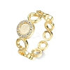 Clear Cubic Zirconia Ring Wrap Open Cuff Ring RJEW-N030-17-3