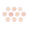 10Pcs 10 Styles Natural Rose Quartz Cabochons G-G193-03E-1
