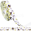 Polyester Bees Printed Grosgrain Ribbons SRIB-WH20020-018B-1