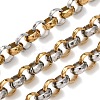 Two Tone 304 Stainless Steel Rolo Chains CHS-A021-04GP-1