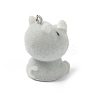 Flocky Opaque Resin Pendants LS-RESI-G105-02E-2
