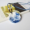 Ethnic Style Porcelain Pendant Adjustable Cord Necklaces for Women FS-WG62D6C-03-1