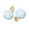 Brass Enamel Pendants KK-CJC21A4-01G-03-RS-3