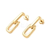 304 Stainless Steel Oval Dangle Stud Earrings EJEW-K268-41G-4