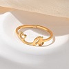 304 Stainless Steel Cuff Rings for Women RJEW-D285-01G-A-4