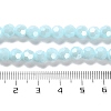 Electroplate Opaque Glass Beads Strands EGLA-A035-P6mm-A10-4