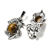 Natural Tiger Eye Pendants G-G111-01P-01-2