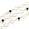Handmade Brass Teardrop Link Chains CHC-T017-09-1