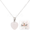 10Pcs Natural Rose Quartz Geometry Pendant Necklace NJEW-BBC0001-17-1