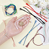 10Pcs 10 Colors Braided Cotton Cord Bracelet Making MAK-UN0001-66-4