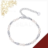 Oval Brass Beaded Bracelets for Women FS-WG887E1-02-2