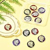 12Pcs 6 Colors Alloy Enamel Pendants FIND-FS0003-81-8