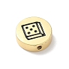 Brass Enamel Beads KK-L239-064G-3