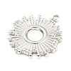 Non-Tarnish 304 Stainless Steel Pendant Cabochon Settings STAS-P333-04P-2