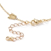 Brass Butterfly Charm Anklets AJEW-AN00362-3