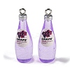 Transparent Resin Pendants RESI-D074-03E-1