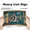 Vintage Metal Tin Sign AJEW-WH0189-175-3