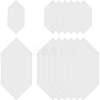 200Pcs 2 Styles Hexagon Paper Quilting Templates DIY-GF0008-76-1