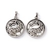 Natural Howlite Pendants G-H281-05F-3