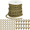 DIY Oval Iron Cable Chains Necklaces Making Kits DIY-SC0029-10B-1