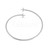 Brass Textured Open Cuff Bangle Making KK-U020-21A-P-2