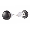 Half Round Natural Mixed Gemstone Stud Earrings for Girl Women X-EJEW-JE04664-4