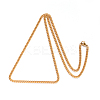 304 Stainless Steel Twisted Chain Curb Chain Necklaces NJEW-L416-04G-2