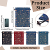 4Pcs 4 Colors Embroidery Flower Burlap Packing Pouches Drawstring Bags ABAG-FG0001-09-2