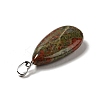 Natural Unakite Pendants G-P474-01P-11-3