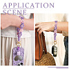 Cotton Braided Flower Pendant Decorations AJEW-TAC0030-032G-09-6
