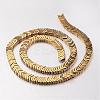 Electroplate Non-magnetic Synthetic Hematite Bead Strands G-F300-19-03-2