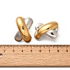 304 Stainless Steel Two Tone Stud Earrings EJEW-G422-04GP-02-3