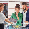 Rectangle Velvet Jewelry Display Trays for Rings ODIS-WH0113-14B-6