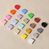 40Pcs 20 Styles Rainbow Arch Food Grade Eco-Friendly Silicone Focal Beads SIL-CA0003-29-6