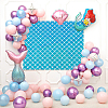 Fishscale Pattern Polyester Fabrics DIY-WH0304-508C-3