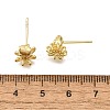 Octopus Brass Micro Pave Cubic Zirconia Stud Earrings LS-EJEW-H157-02G-5