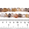 Natural Grey Agate Beads Strands G-N342-64-5