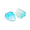 Two-Tone Transparent Glass Charms GLAA-H016-15L-2