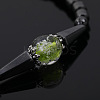 Synthetic Hematite Column & Cone Beaded Stretch Adjustable Magnetic Therapy Anklets with Luminous Beads FS-WGCFE2C-01-3