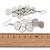430 Stainless Steel Heart Dangle Earrings EJEW-A137-09P-5