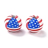 Independence Day Natural Wood Beads LS-WOOD-K006-B01-2