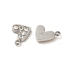 304 Stainless Steel Pendants STAS-L025-005P-01-2