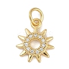 Rack Plating Brass Micro Pave Cubic Zirconia Pendants LS-KK-H509-06G-1