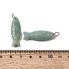 Natural Amazonite Carved Pendants X-G-G314-01P-06-3